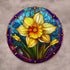 Daffodil Circular Glass Suncatcher Worktop Saver